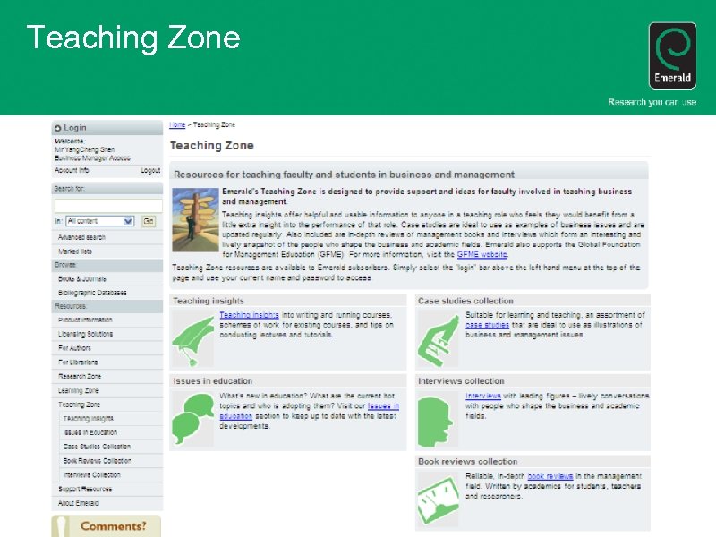 Teaching Zone 