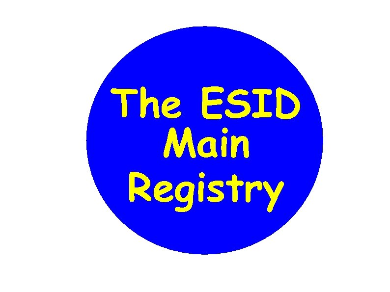 The ESID Main Registry 