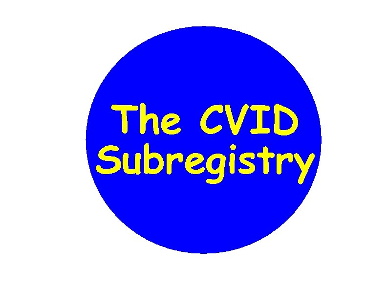 The CVID Subregistry 