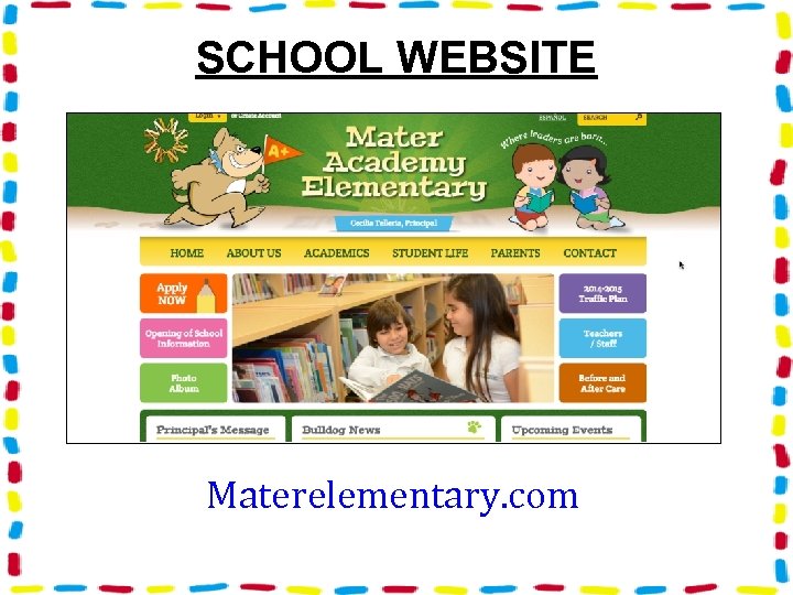 SCHOOL WEBSITE Materelementary. com 