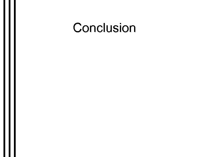 Conclusion 