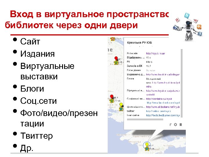 Вход в виртуальное пространство библиотек через одни двери • Сайт • Издания • Виртуальные