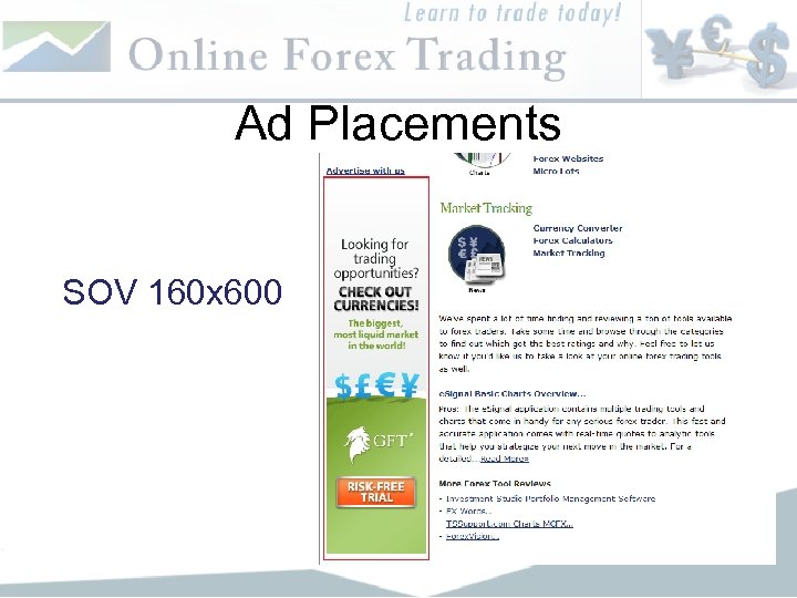 Ad Placements SOV 160 x 600 
