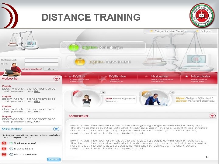 DISTANCE TRAINING 10 