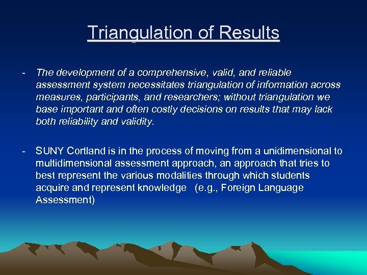 Creating A Comprehensive General Education Assessment Model A