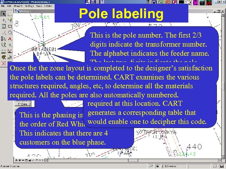 Pole labeling This is the pole number. The first 2/3 digits indicate the transformer