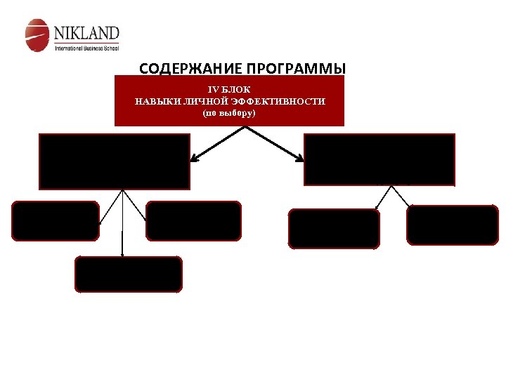 СОДЕРЖАНИЕ ПРОГРАММЫ IV БЛОК НАВЫКИ ЛИЧНОЙ ЭФФЕКТИВНОСТИ (по выбору) Модуль 7 Личностный рост и