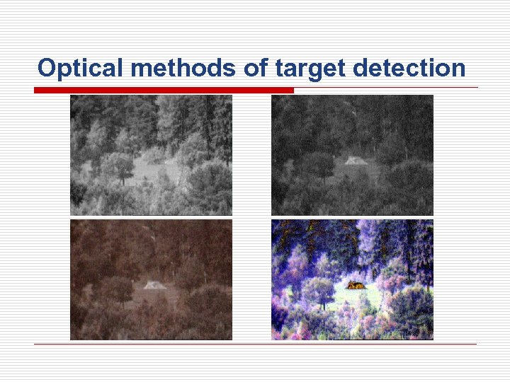 Optical methods of target detection 