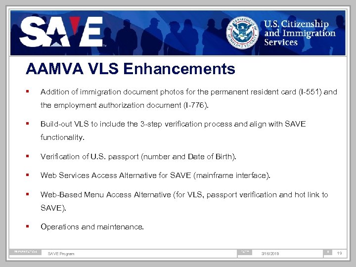 AAMVA VLS Enhancements Addition of immigration document photos for the permanent resident card (I-551)