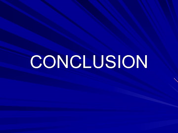 CONCLUSION 