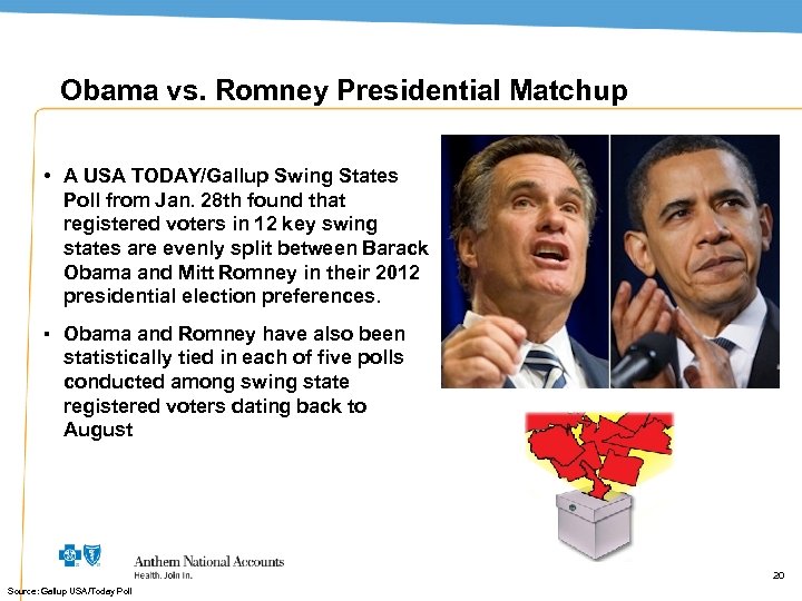 Obama vs. Romney Presidential Matchup • A USA TODAY/Gallup Swing States Poll from Jan.