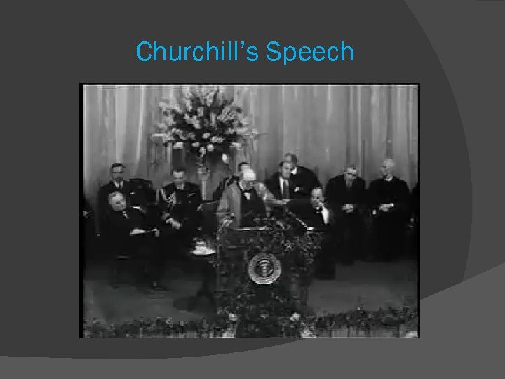 Churchill’s Speech 