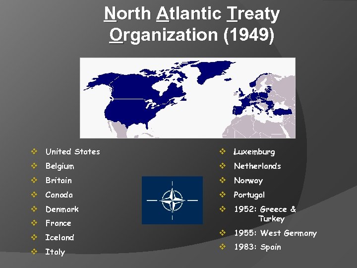 North Atlantic Treaty Organization (1949) v United States v Luxemburg v Belgium v Netherlands