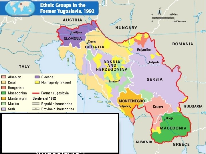 What do you notice about the location of the different ethnic groups in 