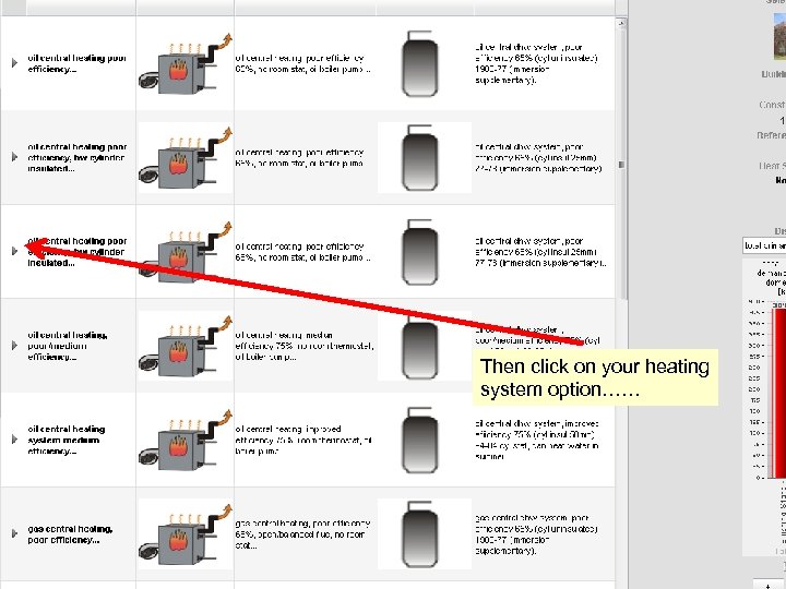 Then click on your heating system option…… 32 