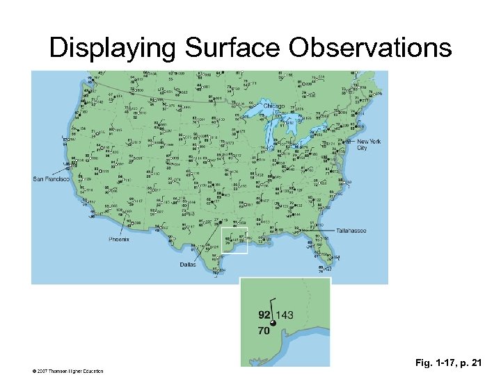 Displaying Surface Observations Fig. 1 -17, p. 21 