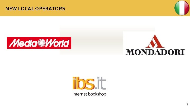 NEW LOCAL OPERATORS 9 