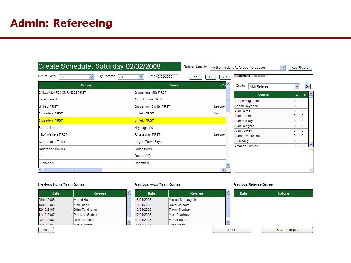 Admin: Refereeing 