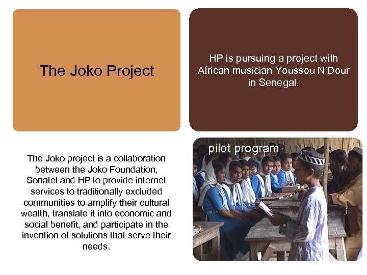 HP has entered into a strategic cooperation agreement with the Foundation for Sustainable Development