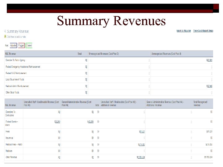 Summary Revenues 49 