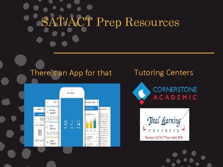 SAT/ACT Prep Resources There’s an App for that Tutoring Centers 