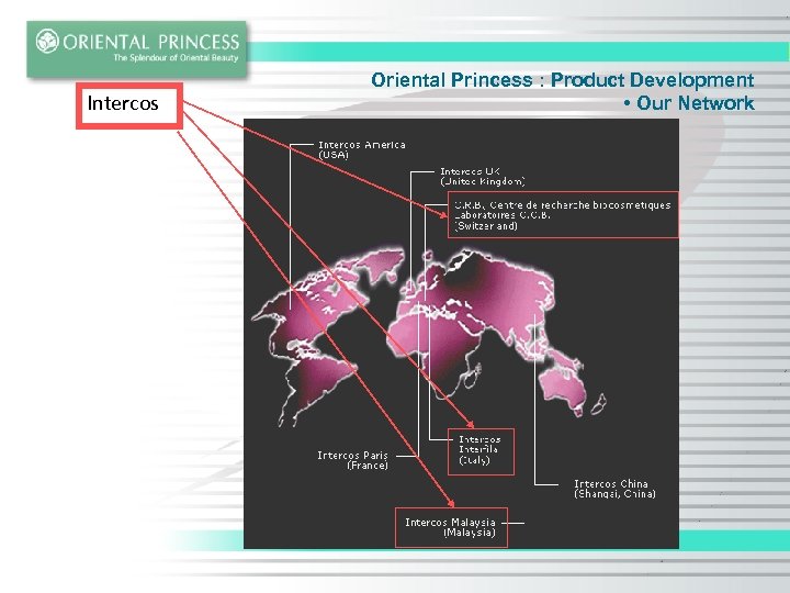 Intercos Oriental Princess : Product Development • Our Network 