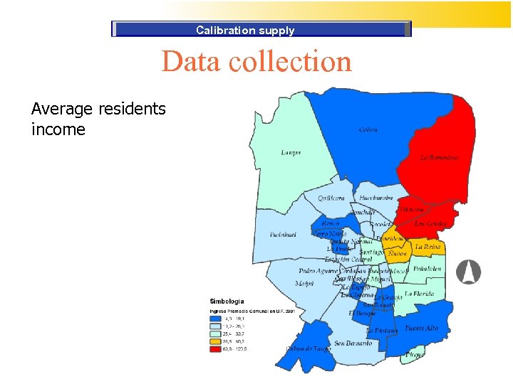 Calibration supply Data collection Average residents income 