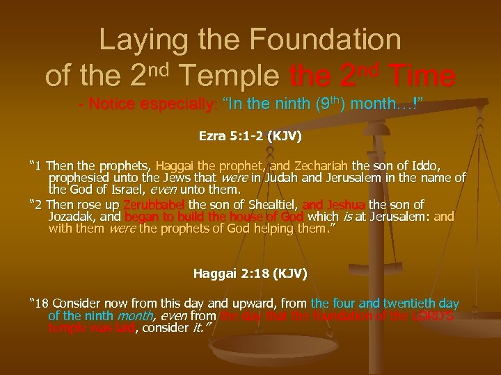 Laying the Foundation of the 2 nd Temple the 2 nd Time - Notice