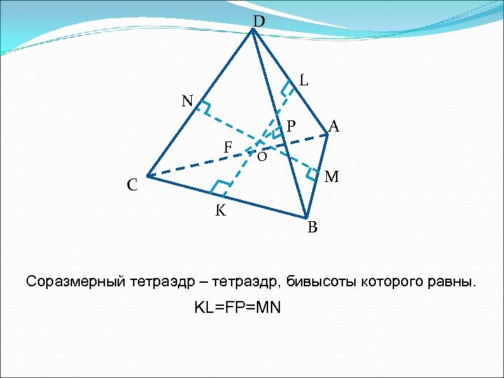 Ортоцентрический тетраэдр рисунок