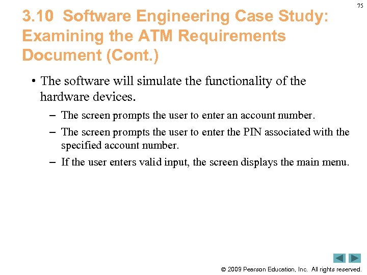 3. 10 Software Engineering Case Study: Examining the ATM Requirements Document (Cont. ) 75