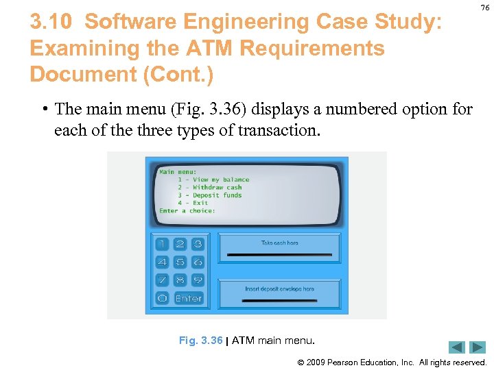 3. 10 Software Engineering Case Study: Examining the ATM Requirements Document (Cont. ) 76
