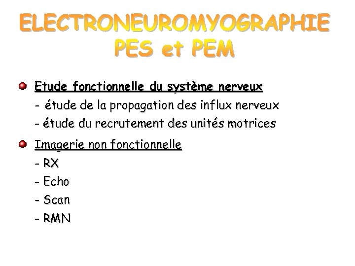 Etude fonctionnelle du système nerveux - étude de la propagation des influx nerveux -