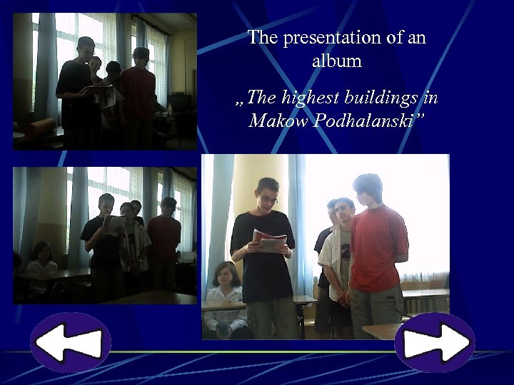 The presentation of an album „The highest buildings in Makow Podhalanski” 