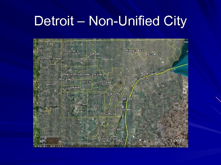 Detroit – Non-Unified City 