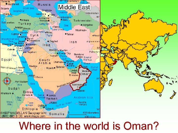 Where in the world is Oman? 