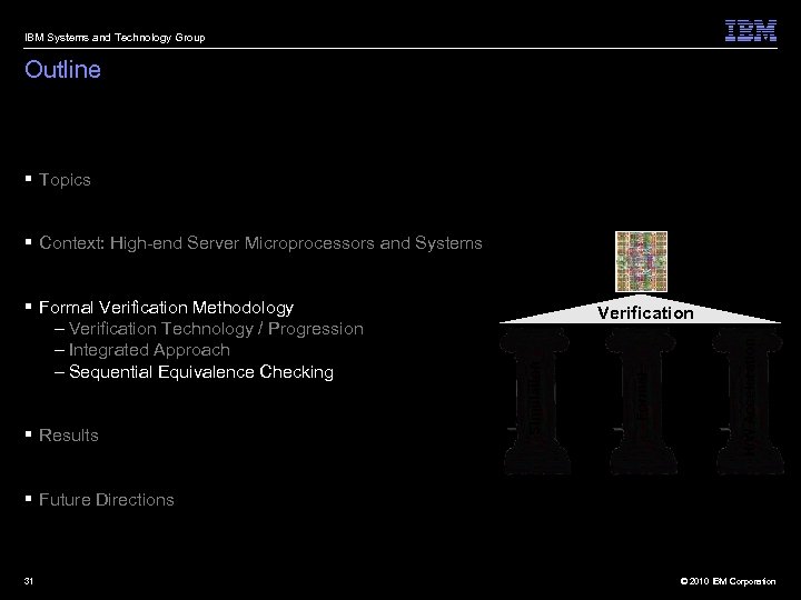 IBM Systems and Technology Group Outline § Topics § Context: High-end Server Microprocessors and