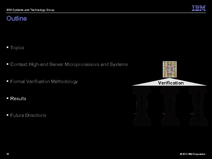 IBM Systems and Technology Group Outline § Topics § Context: High-end Server Microprocessors and