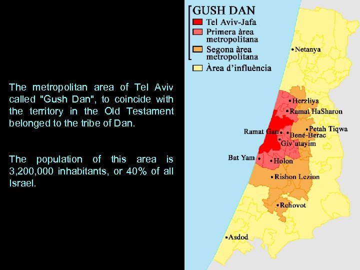 The metropolitan area of Tel Aviv called 