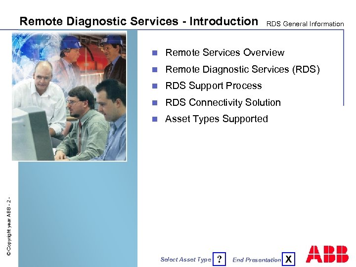 Remote Diagnostic Services - Introduction RDS General Information Remote Services Overview n Remote Diagnostic