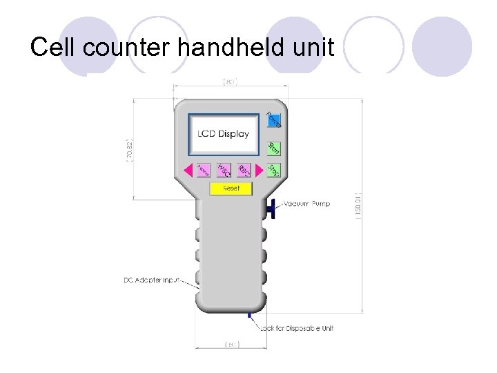 Cell counter handheld unit 