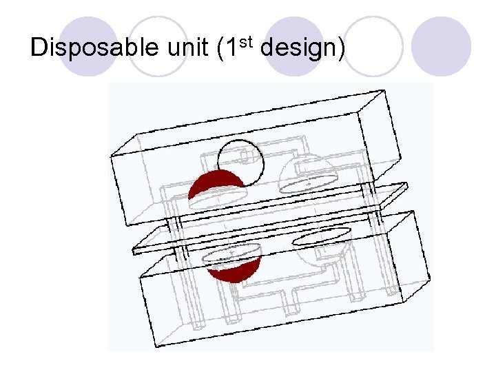 Disposable unit (1 st design) 