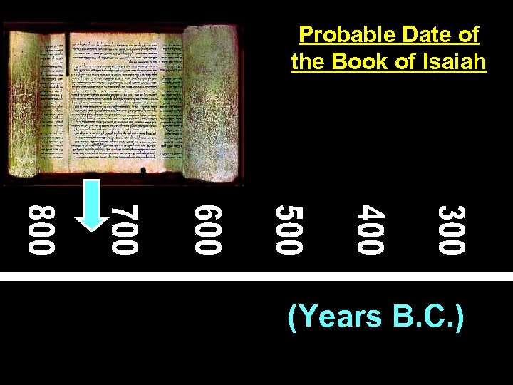 Probable Date of the Book of Isaiah (Years B. C. ) 