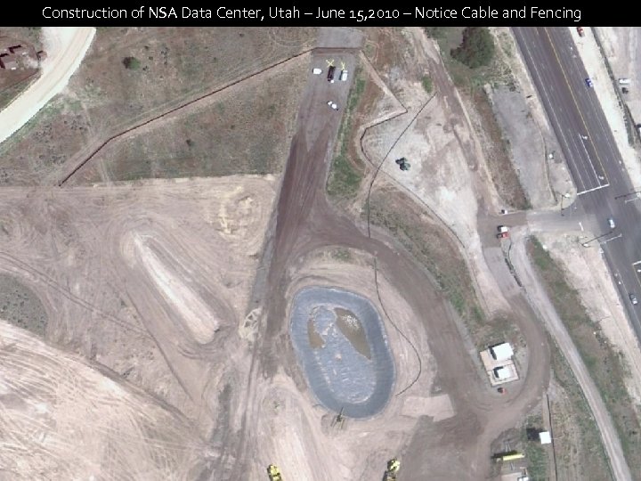 Construction of NSA Data Center, Utah – June 15, 2010 – Notice Cable and