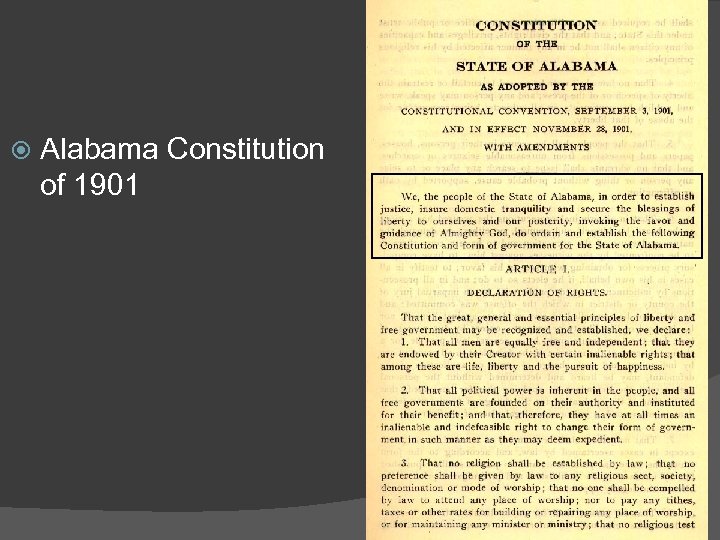  Alabama Constitution of 1901 