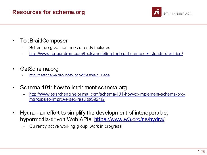 Resources for schema. org • Top. Braid. Composer – Schema. org vocabularies already included