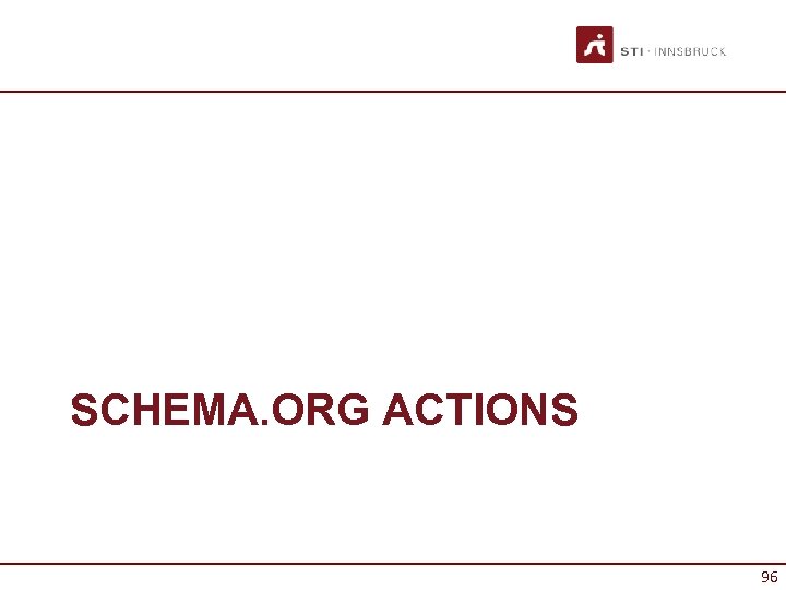 SCHEMA. ORG ACTIONS 96 