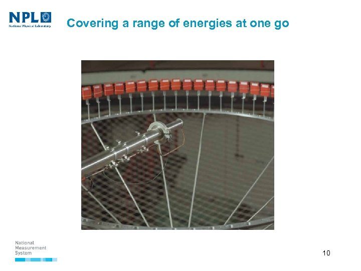 Covering a range of energies at one go 10 