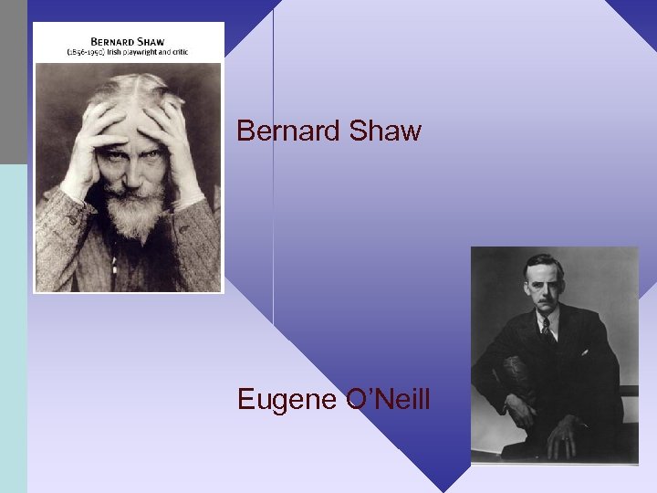 Bernard Shaw Eugene O’Neill 