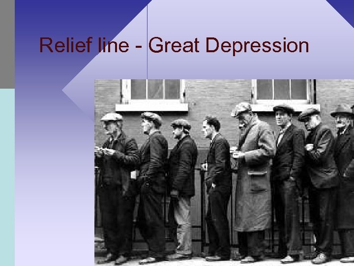 Relief line - Great Depression 