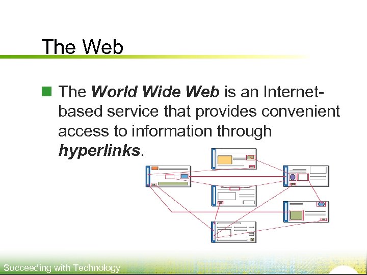 The Web n The World Wide Web is an Internetbased service that provides convenient